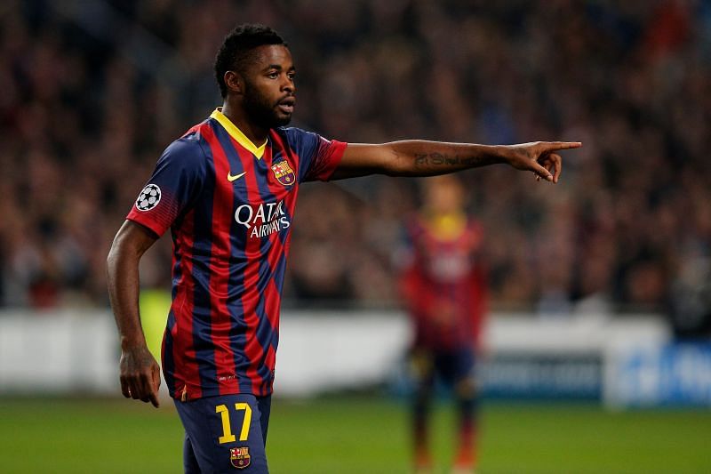 Alex Song endured a torrid spell with Barcelona