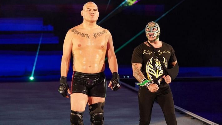 Cain Velasquez and Rey Mysterio