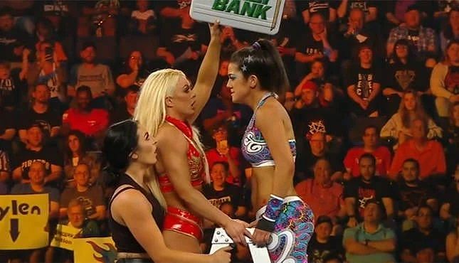 Mandy Rose came within inches of winning the 2019 Money In The Bank match - with help from Sonya Deville.