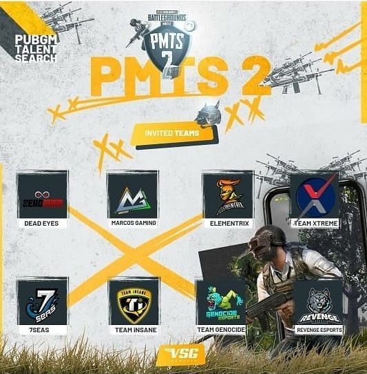 List of team Pic Courtesy: VSG e-Esports