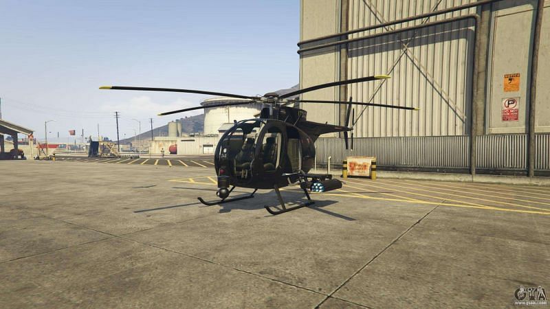 Helicopter in GTA 5 (Image via GTAall.com)