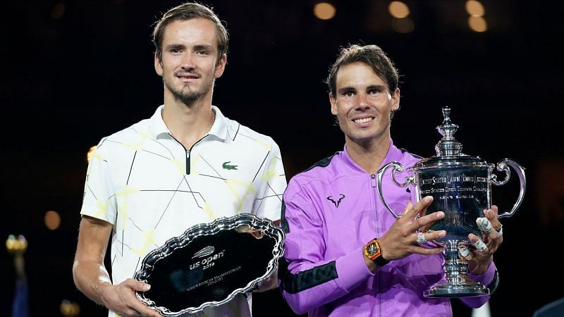 Rafael Nadal poses with his 2019 US Open title