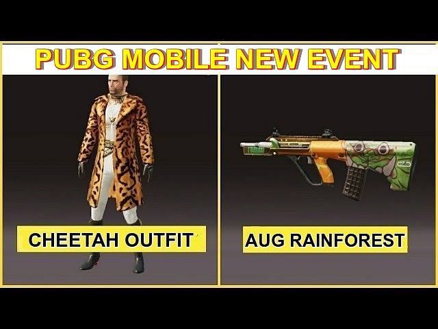 Pubg Mobile How To Get Cheetah Set And Aug Rainforest From New Event