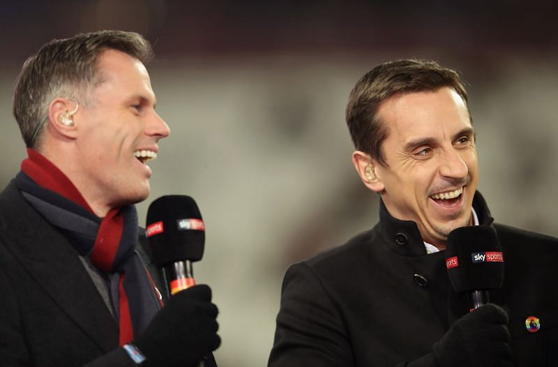 Gary Neville and Jamie Carragher are pundits for Sky Sports currently