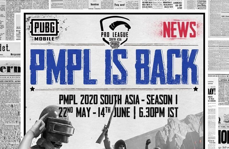 PMPL South Asia 2020 Groups, Date and Time