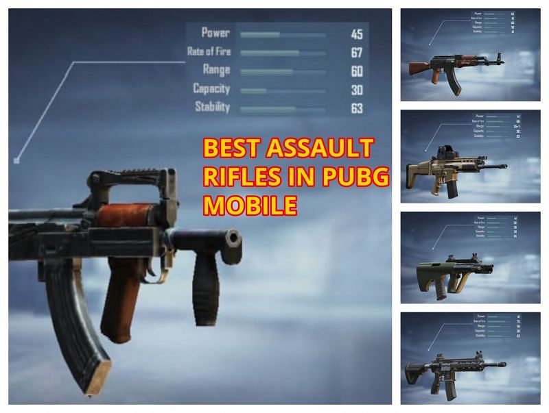 Best assault rifles in PUBG Mobile