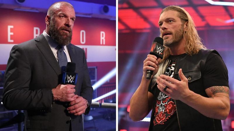 Triple H (left); Edge (right)