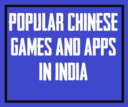 Popular Chinese games and apps in India