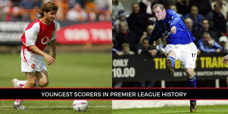 Where do Fabregas and Rooney rank among the Premier League&#039;s youngest scorers? (Picture: Sportskeeda)