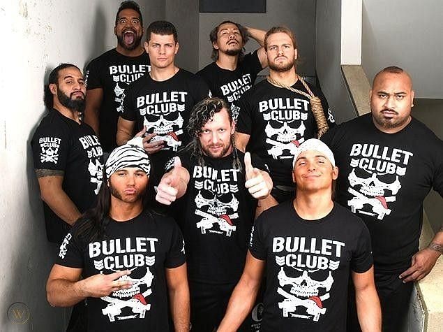 The Bullet Club ft. Kenny Omega, Cody, The Young Bucks, Tama Tonga, and others