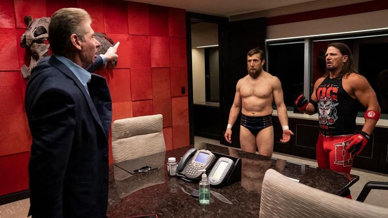 The fight between Aj Styles and Daniel Bryan went inside Vince McMahon&#039;s office in WWE HQ