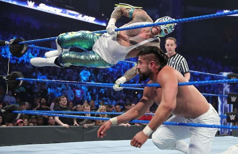 Andrade and Rey Mysterio have crossed paths multiple times