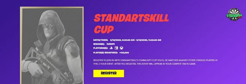 The StandartSkill Cup is expected to go live with the 12.60 Fortnite update.