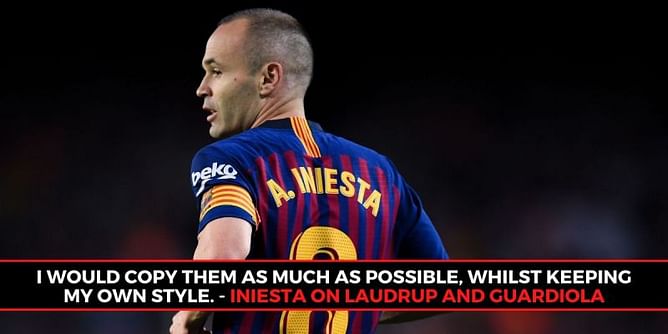 Barcelona legend Iniesta names Pep Guardiola and Michael Laudrup his childhood heroes