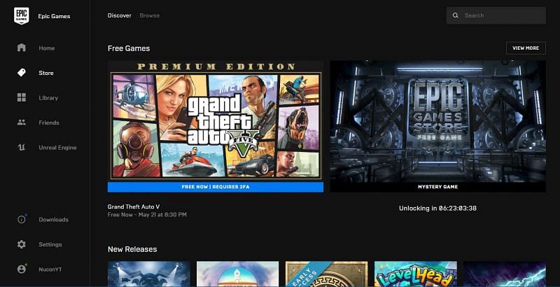 GTA 5 Premium Edition grátis na Epic Games Store