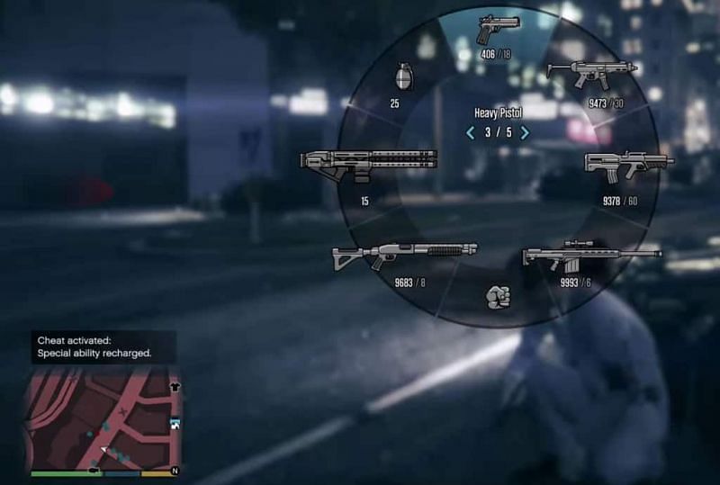 gta 5 weapons cheat ps4
