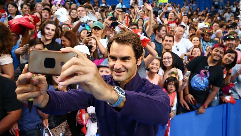 Roger Federer is a master at spreading happiness