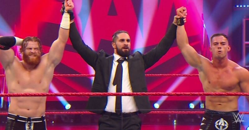 Murphy, Seth Rollins, and Austin Theory.