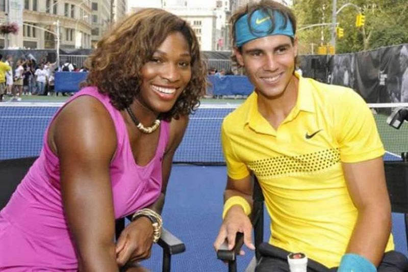 Serena Williams and Rafael Nadal.