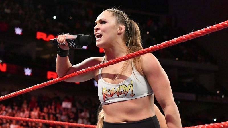 Ronda Rousey in WWE action