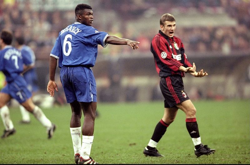 Marcel Desailly and Andriy Shevchenko