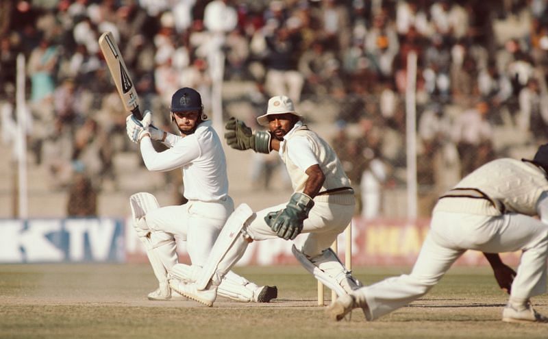 1985 की सीरीज के दौरान इंग्लैंड के खिलाफ सैय्यद किरमानी