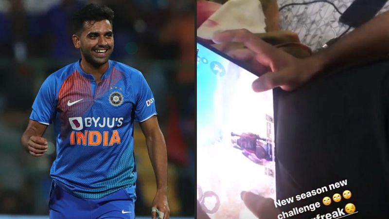 Deepak Chahar revealed his PUBG Mobile playing setup