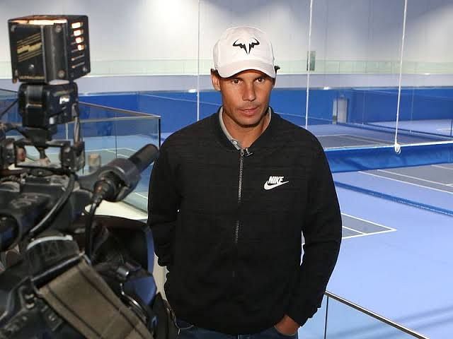 Rafael Nadal at his Academy in Mallorca