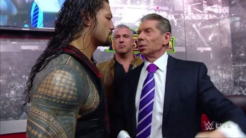 Vince McMahon on RAW in 2018