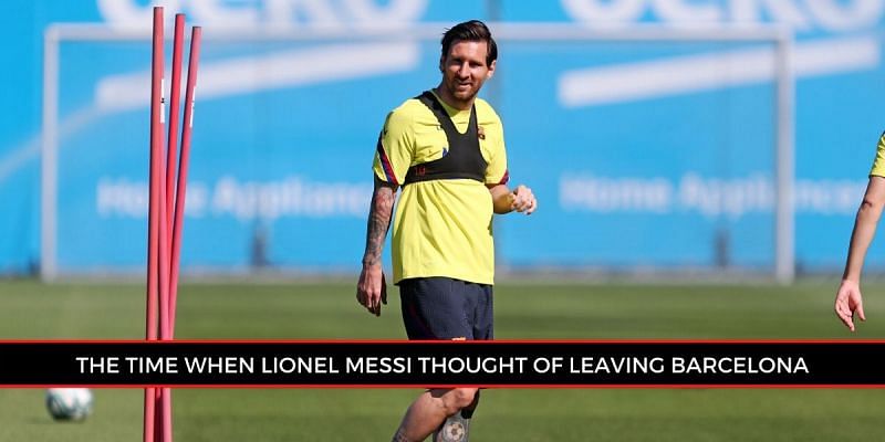 Lionel Messi during a recent training session