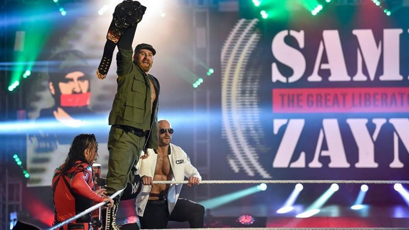 Sami Zayn at WrestleMania 36