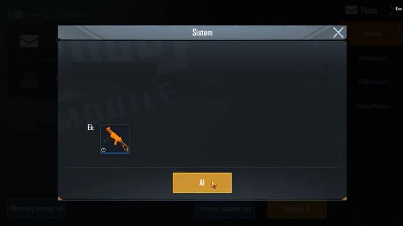 UMP5 free skin in the mail section