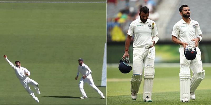 Cheteshwar Pujara and Virat Kohli bat in the top order for the Indian cricket team.