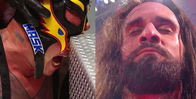 WWE Raw में किया सैथ रॉलिंस ने रे मिस्टीरियो पर जानलेवा हमला, आंख से निकला खून