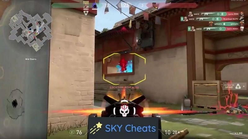 An example of Aimbotting (pic courtesy: Sky Cheats)