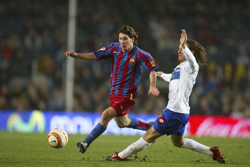 Lionel Messi scored a stunning goal against Real Zaragoza to announce his presence.
