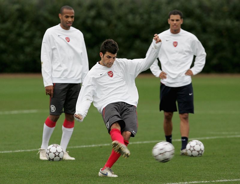 Fabregas and Henry played together for four years in the Premier League with Arsenal