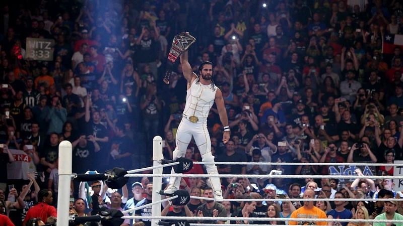 Seth Rollins white and gold gear is iconic
