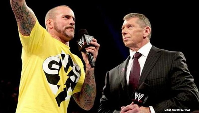 Punk and Vince McMahon