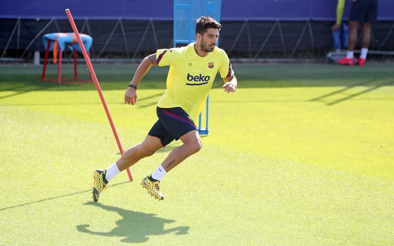 Luis Su&aacute;rez returned to training with the Barcelona first-team