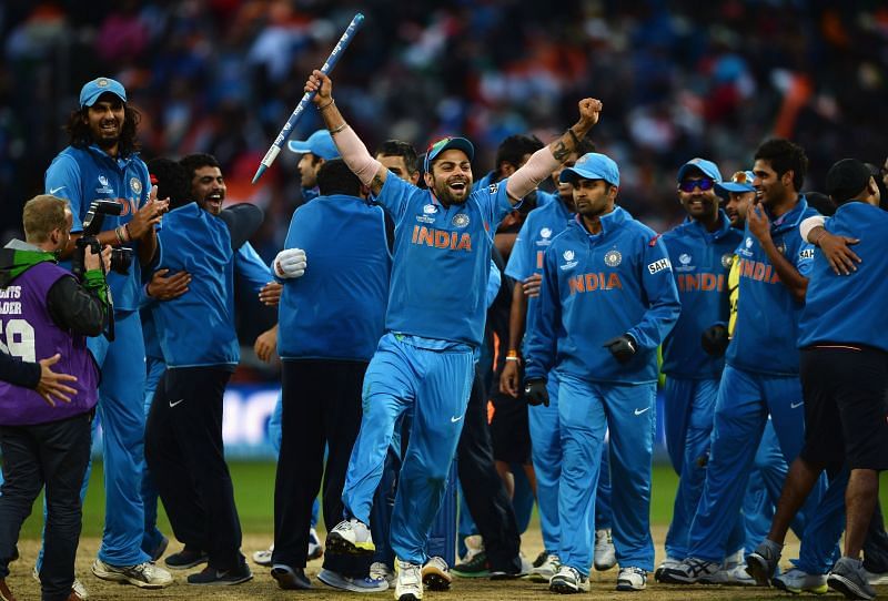 आईसीसी चैंपियंस ट्रॉफी जीतने के बाद भारतीय टीम