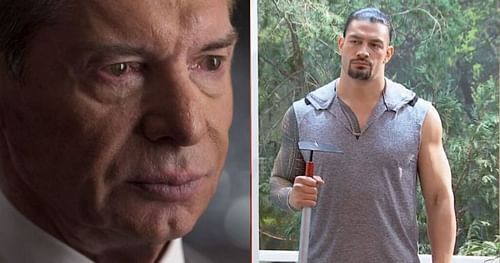 Vince McMahon and Roman Reigns.