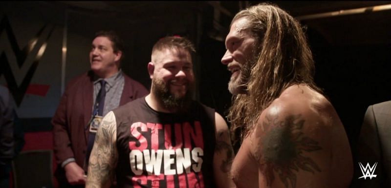 Kevin Owens with Edge