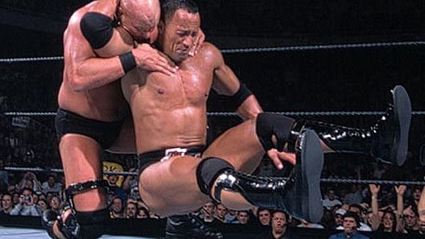 The Rock stuns Austin