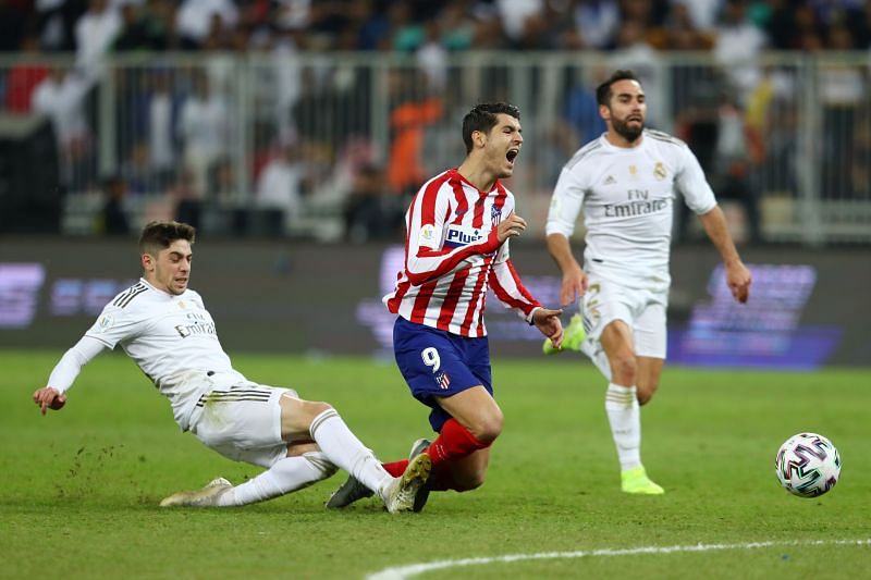 Valverde&#039;s tackle on Morata in the Supercopa final