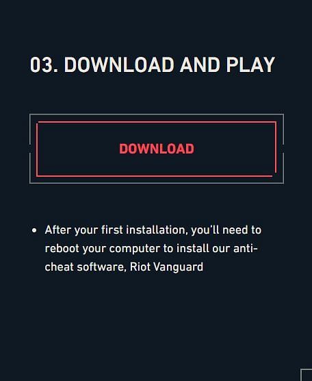 valorant download requirements