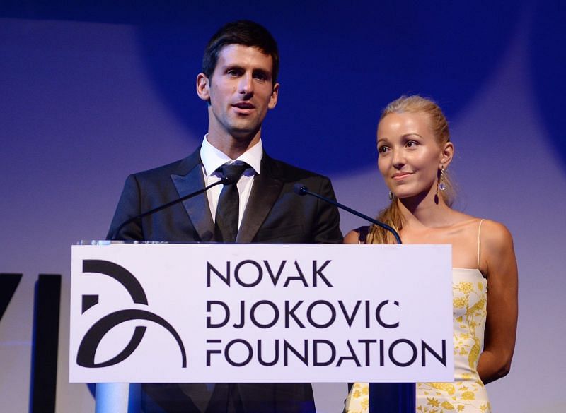 Novak and Jelena Djokovic