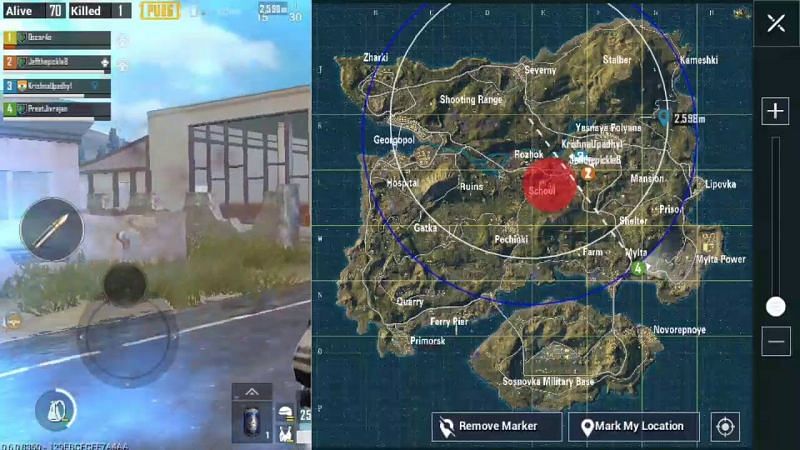 PUBG Mobile Circles, picture credits: YouTube