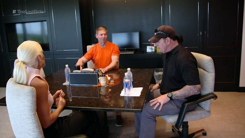 Undertaker meeting with Vince McMahon
