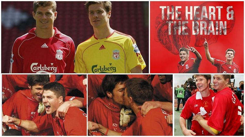 Xabi Alonso and Steven Gerrard won the Champions League together at Liverpool